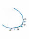 Cuoro Halskette mit Stern Design Blau