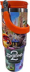 Disney Kinder Trinkflasche Thermos Orange 900ml
