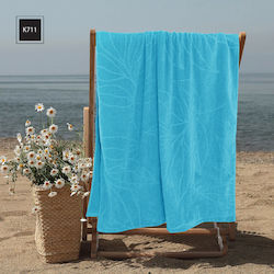 Isadore Lorraine Turquoise Beach Towel Isadore Lorraine Turquoise Beach Towel