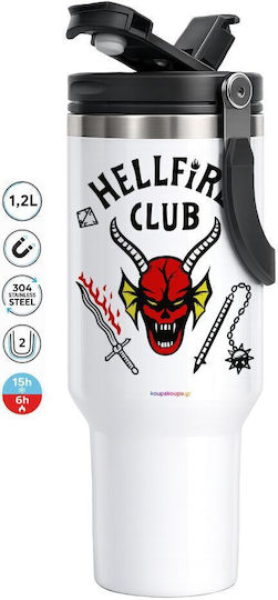 Hellfire Club Stranger Things Mega Travel Mug Κούπα Ταξιδίου Διπλού Τοιχώματος Θερμό 1,2l