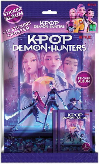 Албум със стикери K-pop Demon Hunters