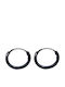 Silver And More Обици Халки от Сребро Черни