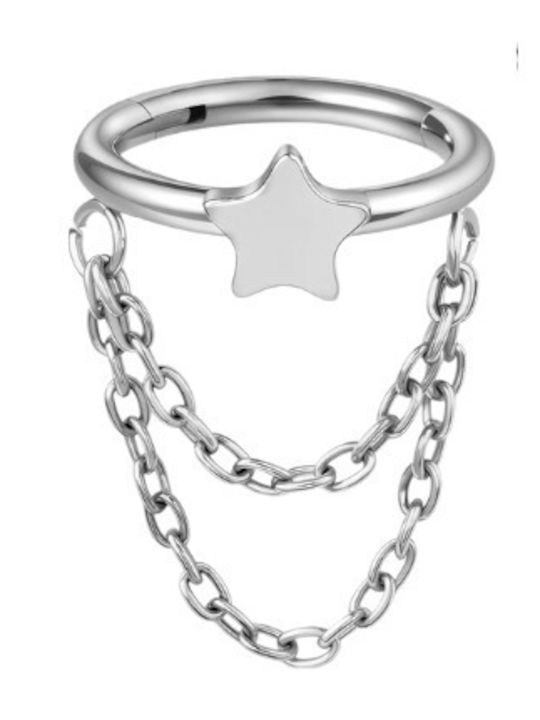 Silver And More Σκουλαρίκια Κρίκοι Τιτανίου