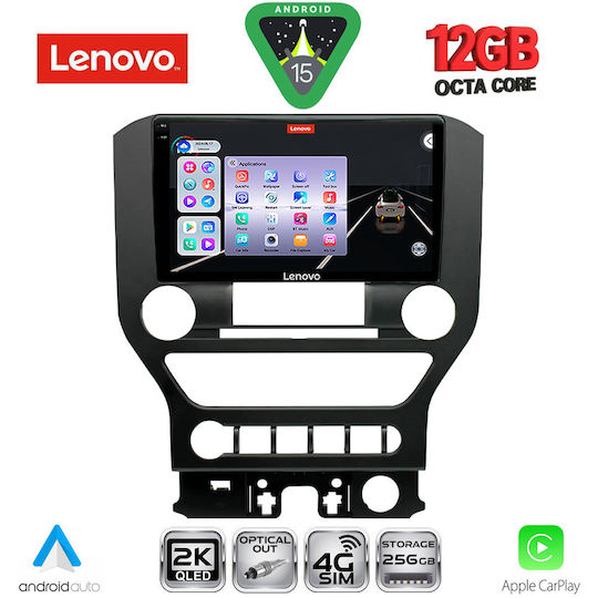 Lenovo Ηχοσύστημα Αυτοκινήτου για Ford Mustang 2015-2020 (Bluetooth/USB/WiFi/GPS/Apple-Carplay/Android-Auto) με Οθόνη Αφής 9"