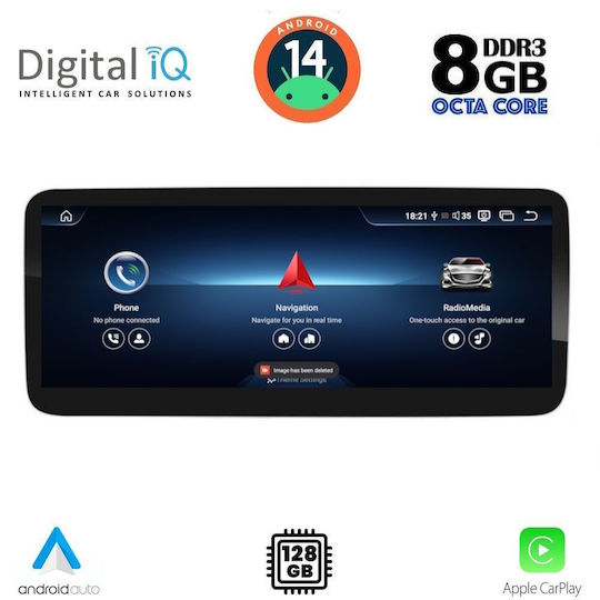 Digital IQ Car Audio System for Mercedes-Benz B Class 2012-2015 (Bluetooth/USB/AUX/WiFi/GPS/Apple CarPlay/Android Auto) with 10.25" Touch Screen