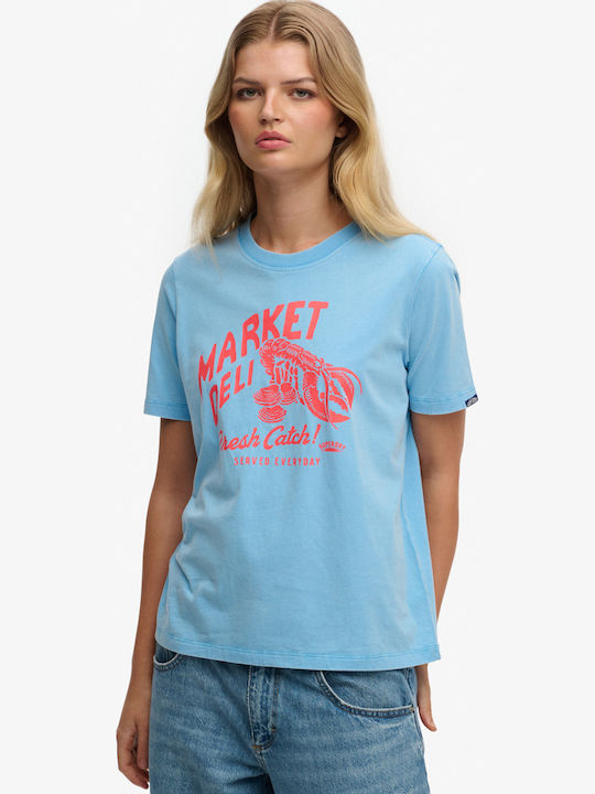 Women's T-shirt Toucan Blue