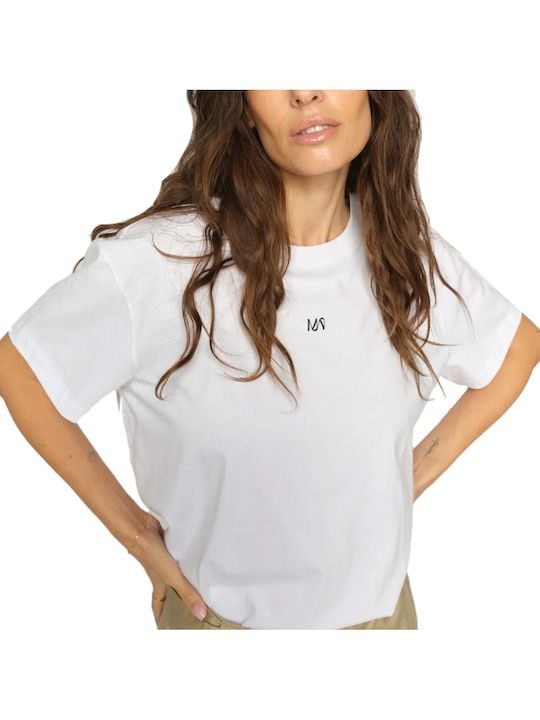 Mos Mosh T-Shirt Λευκο- Μαυρο- Πρασινο