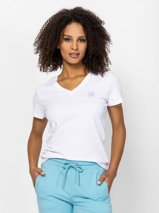 Heavy Tools Γυναικείο T-shirt White