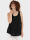 Women's Cotton Sleeveless Top Black