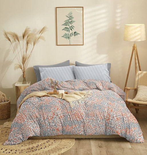 Cokitex Marta Blot Σετ Σεντόνια King Size 260x280εκ. Apricot (4τμχ)