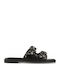Damen Flache Sandalen Schwarz