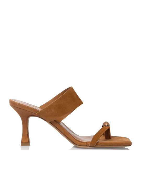 Leather Sandals Tabac Brown