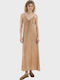 Summer Maxi Dress Dark Beige