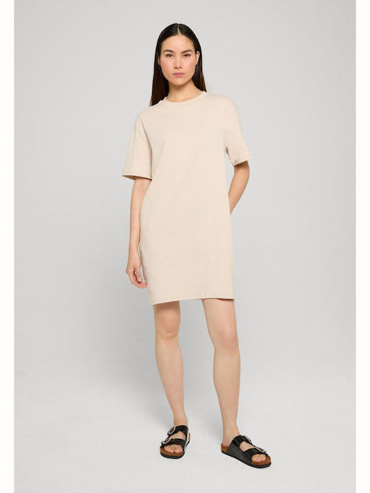 Ladies Summer Mini T-Shirt Dress Cloud
