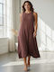 Summer Midi Dress Chili