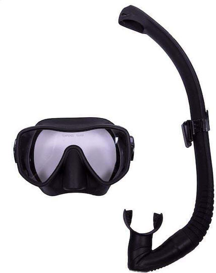 Wave Tauchmaske mit Schnorchel Schwarz