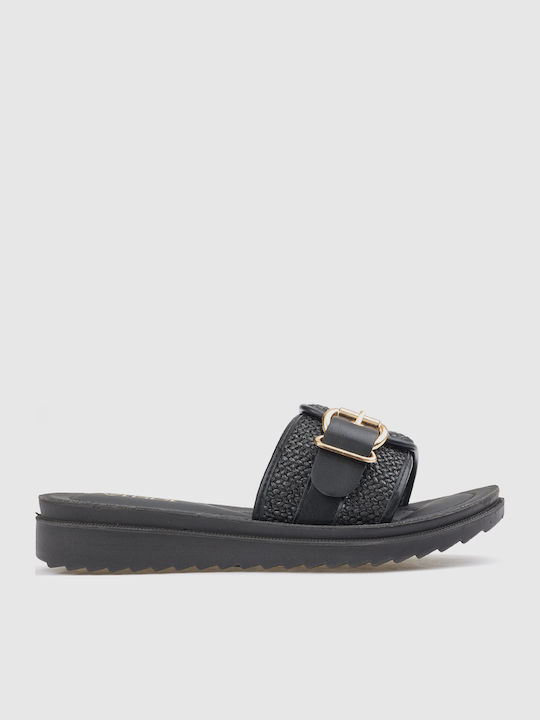 Summer Women's Platform Slippers Style Black