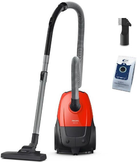Philips Xd1111/10 Aspirator 750W cu Sac 3lt Roșie