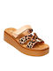 Summer Women's Platform Slippers Style Beige 3/218-839_BEIGE
