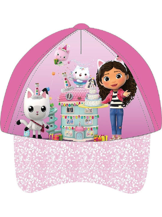 Gabby's Dollhouse Детска Шапка С Козирка Слънцезащитна Розова