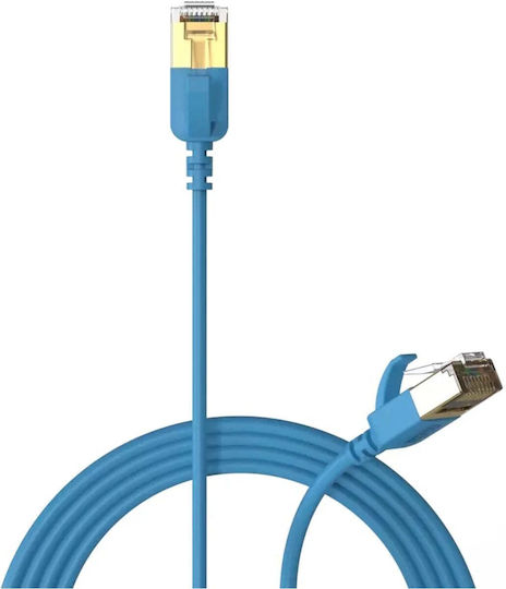 Procab U/FTP (STP) Кат.7 (10Gbps) Мрежов Кабел Ethernet 1м Син