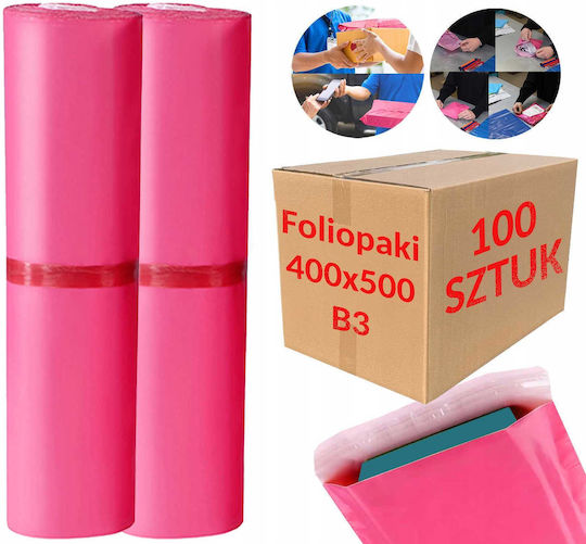 Pink Courier Bags B3 400x500mm 100 Pcs