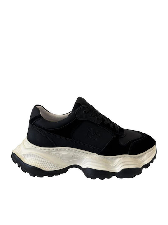 19V69 Men's Chunky Black Sneakers