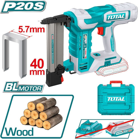 Total Battery Staple Gun TCSNLI6005 20V Solo for Staples