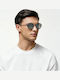 Cosselie Roth Unisex Sunglasses With Silver Metallic Frame And Silver Polarized Mirror Lens