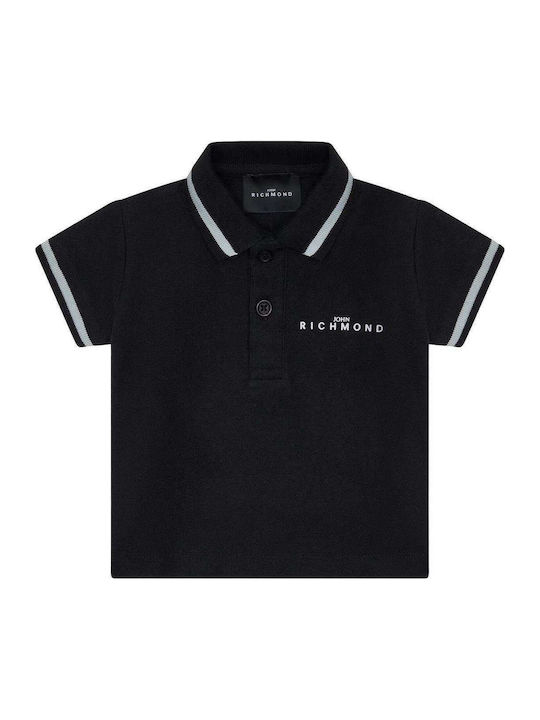 John Richmond Παιδικό Polo Μαύρο