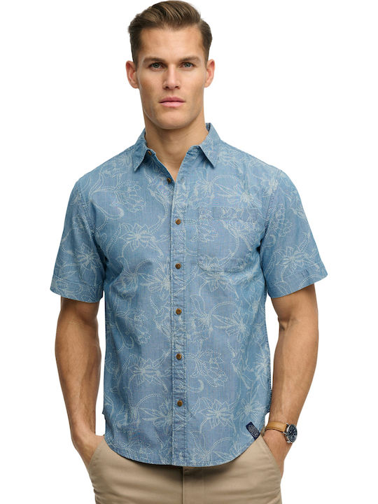 Loom Short Sleeve Shirt Floral Kbi/nouveau Navy Floral Dot