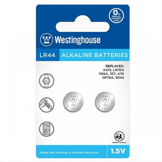 Jager Alkalische Uhrenbatterien LR44 1.5V 2 Stück
