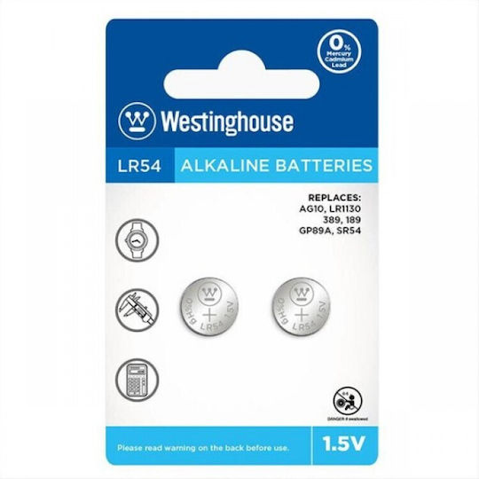 Jager Alkalische Uhrenbatterien LR54 1.5V 2 Stück