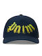 Palm Angels Big Neck Logo Kappen Pmlb104s26fab009-4614 Marineblau Lime