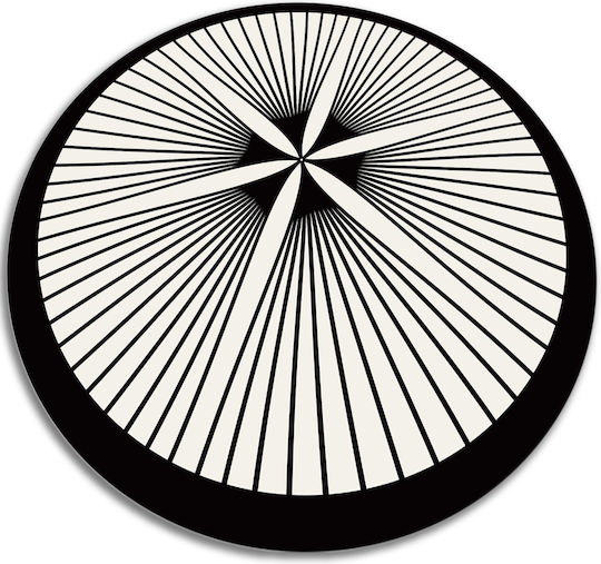 Tulup Round Black Rug Φ130cm