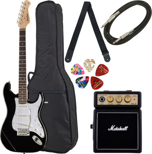 Harley Benton St-20 Bk Standard Σετ Ηλεκτρική Κιθάρα