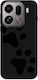 Oppo Find X9 Pro Paws Black Colored Silicone TPU Case