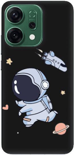 Oppo Reno 14 Aduket Black Colored Silicone TPU Mobile Phone Case
