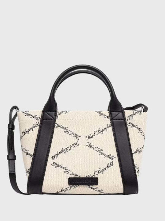 Fabric Women's Tote Handbag Black