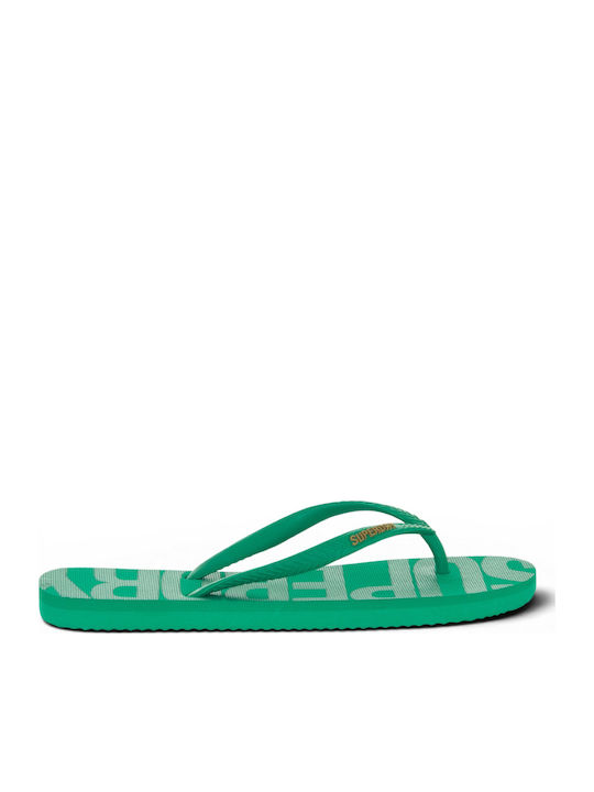 Superdry D3 Sdna Sdry Σαγιονάρες σε Πράσινο Χρώμα