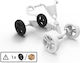 Buzzy Rot-Schwarzes Kart Hinterrad