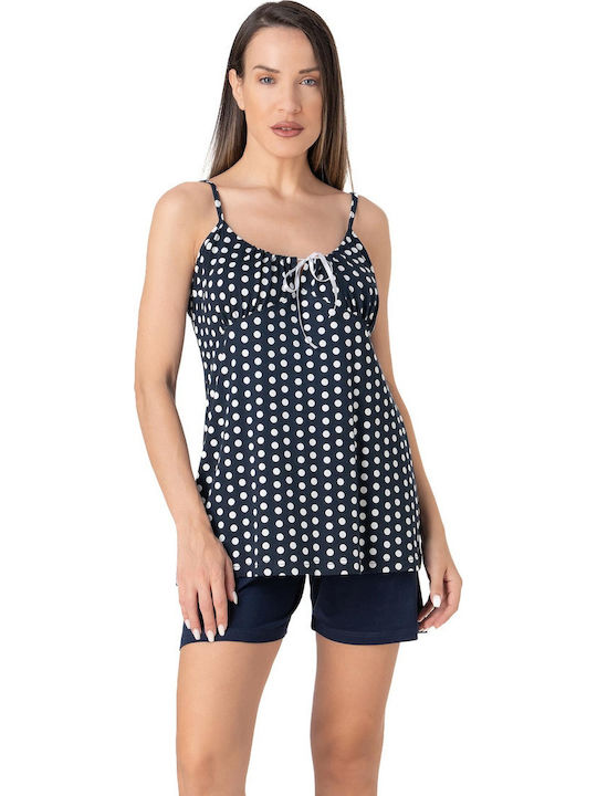 Relax Lingerie Summer Women's Pyjama Set Blue