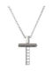 Silver And More Мъжки Кръст от Стомана с Верига