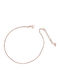 Silver And More Gold Plated Stainless Steel Black Anklet Chain 24cm