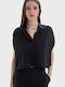 Shirt Μακρυμάνικο Γυναικείο Πουκάμισο Black