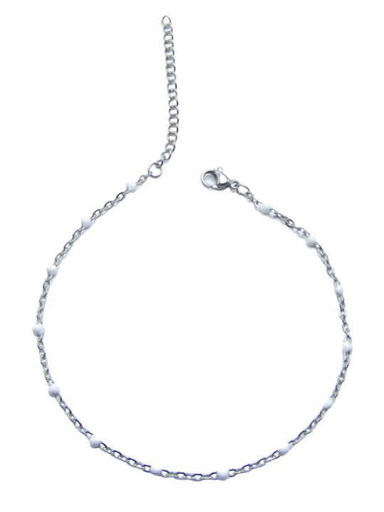 Silver And More Ankle Chain from Stainless Steel 22cm