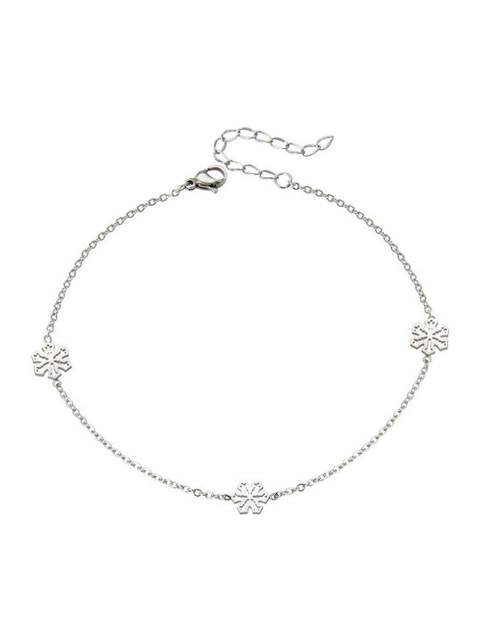 Silver And More Fußarmband aus Edelstahl Stahl 24cm