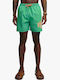Men's Swim Shorts Green with Patterns