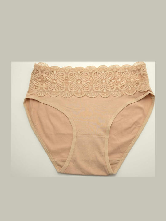 Hana Slip Bumbac Pentru Femei Cu Dantelă Bej