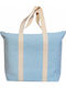 Filios Accessories Light Blue Fabric Beach Bag